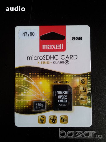 Продавам Карта памет 128GB MAXELL SD Micro CLASS 10 