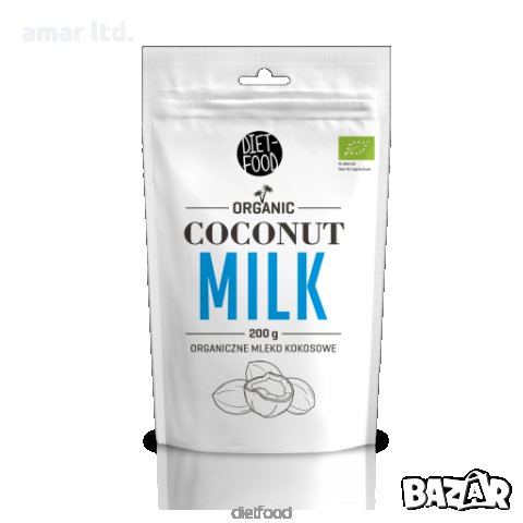 Био Кокосово Мляко Diet Food, 200 гр, снимка 1 - Домашни продукти - 21633402
