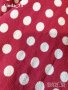 Дам.пола-/вискоза/,цвят-бордо с бели точки. Закупена от Италия., снимка 9