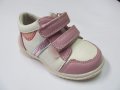 Спортни обувки естествена кожа Чипо бяло/розово, снимка 1