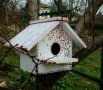 дървени рисувани къщички за птици, снимка 1 - Други - 14278090