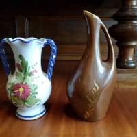 2бр ваза фин френски порцелан  с маркировка  ръчна изработка М.  , снимка 1 - Вази - 23663835