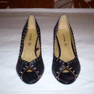 TESORI - 100% Оригинални луксозни италиански дамски обувки / ТЕСОРИ / Ток / Блестящи , снимка 7 - Дамски ежедневни обувки - 17433561