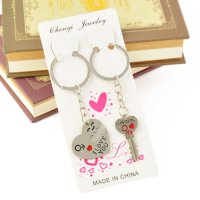 🔐💗 Сърце и Ключ за него - двойка ключодържатели за влюбени, снимка 14 - Бижутерийни комплекти - 22216596