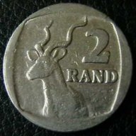 2 ранда 1991, Република Южна Африка, снимка 1 - Нумизматика и бонистика - 9871213