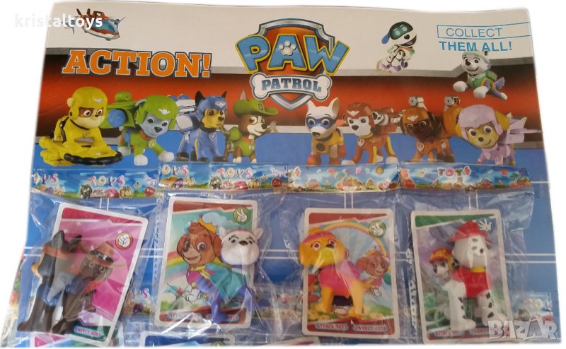 PAW PATROL Детски комплект Пес Патрул - играчки и за торта, снимка 1