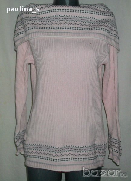  Дамски пуловер тип туника с богата яка "Cato"woman-памук, снимка 1