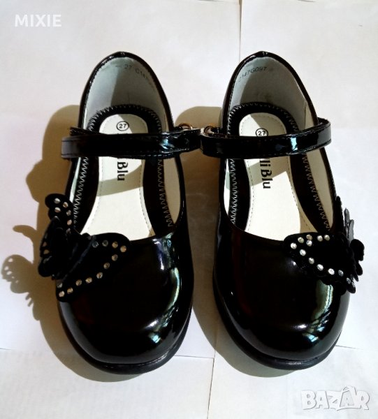 Детски черни лачени обувки Nelli Blu, № 27, снимка 1