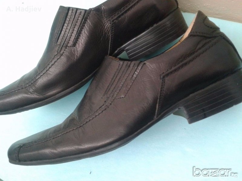 Мъжки официални обувки от естествена кожа 40 номер, снимка 1