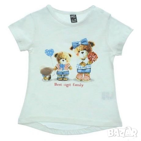 тениска с мечета 0-2 г, снимка 1