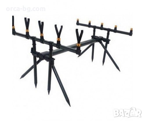 🎣 Стойка за шаранджийски риболов ROD POD KAIDA за 5 въдици, снимка 1