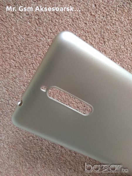 Калъф, кейс, гръб за Nokia 8 - силиконов златен Lux, снимка 1