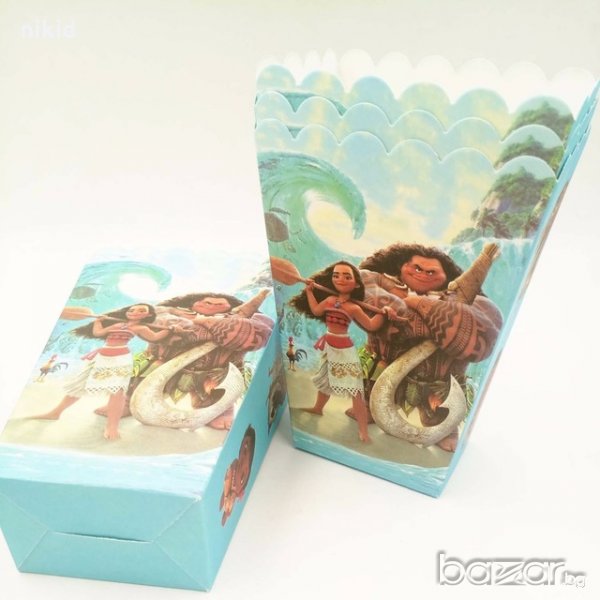 Смелата Ваяна Moana  Парти кутия за дребни лакомства пуканки и др, снимка 1