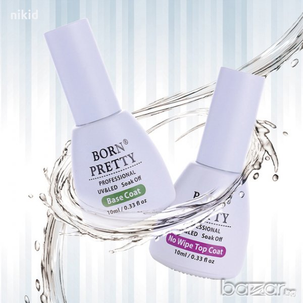 BORN PRETTY UV LED UV Gel 10ml база и топ гел лак , снимка 1