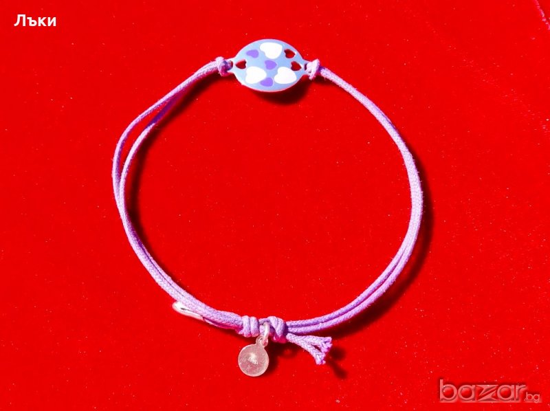 Сребърна гривна 925,сърце., снимка 1