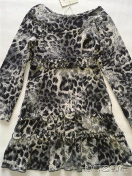 Леопардова детска рокля  много мека и еластична, снимка 1