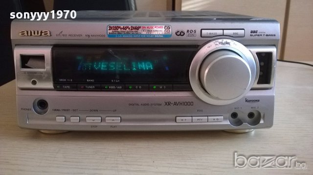 *Aiwa mx-nawh1000ez-receiver 6 канала, снимка 3 - Ресийвъри, усилватели, смесителни пултове - 12832320