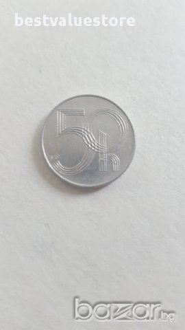 Монета От 50 Чешки Хелера От 1997г. / 1997 50 Czech Hellers Coin KM# 3