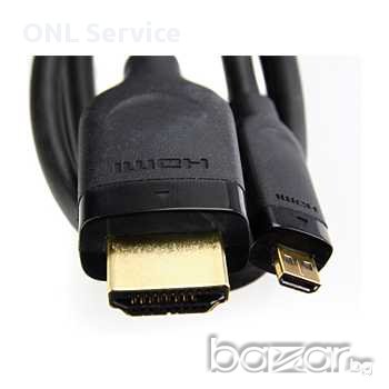 SONY Ericsson microHDMi to HDMI кабел (нов,1м), снимка 2 - Кабели и адаптери - 12423750