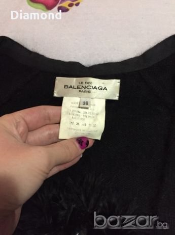 100 % Balenciaga оригинален дамски пуловер/Angora, снимка 2 - Блузи с дълъг ръкав и пуловери - 20831297
