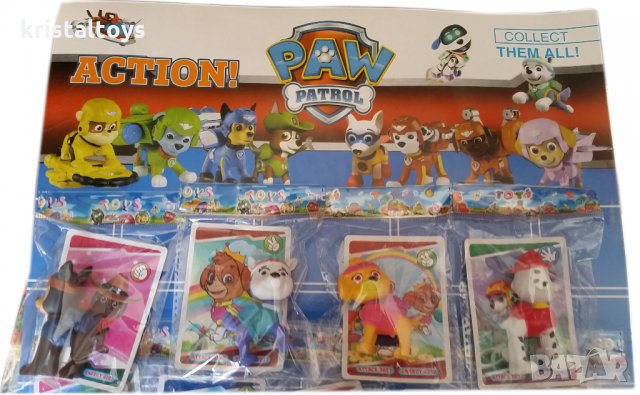 PAW PATROL Детски комплект Пес Патрул - играчки и за торта, снимка 1