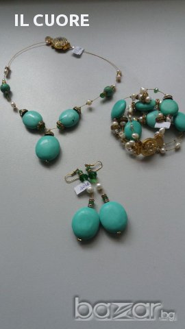 Продавам авторски бижута от истински перли и камъни, снимка 14 - Бижутерийни комплекти - 18414641