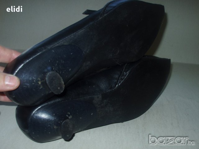 №40/7/ PAGANINI черни естеств.кожа, снимка 5 - Дамски обувки на ток - 14716153