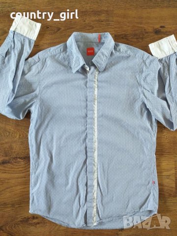 boss orange estro - страхотна мъжка риза, снимка 3 - Ризи - 25536177