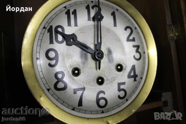 Дървен стенен часовник Густав Бекер, снимка 4 - Стенни часовници - 23091754