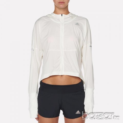 Ново яке Adidas Pure X Running Jacket in White, снимка 2 - Спортни екипи - 19536947