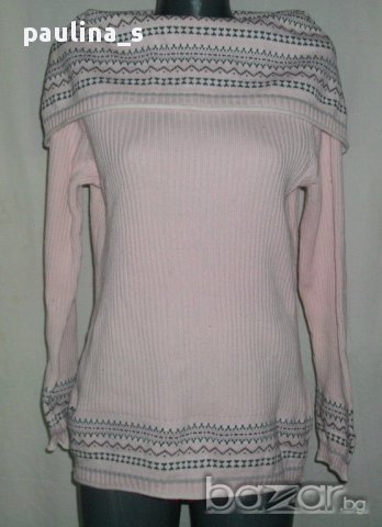  Дамски пуловер тип туника с богата яка "Cato"woman-памук, снимка 1 - Блузи с дълъг ръкав и пуловери - 16477527