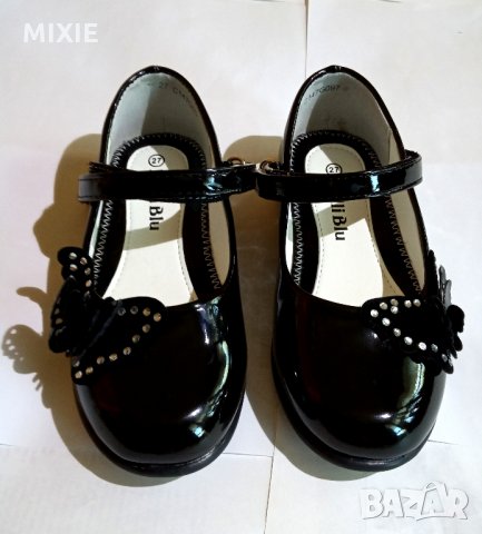 Детски черни лачени обувки Nelli Blu, № 27, снимка 1 - Детски обувки - 26121335
