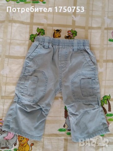  Бебешки дънки Disney и джинсов гащеризон за момче, снимка 1