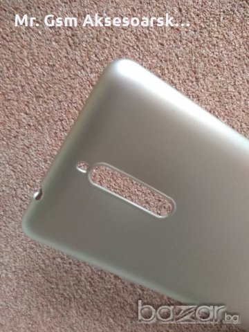Калъф, кейс, гръб за Nokia 8 - силиконов златен Lux