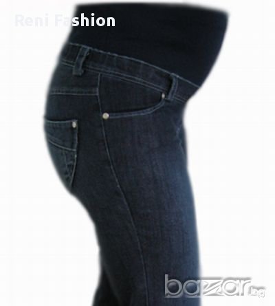 Дънки за макси дами и бременни 0111 прав силует, снимка 3 - Дрехи за бременни - 9203126