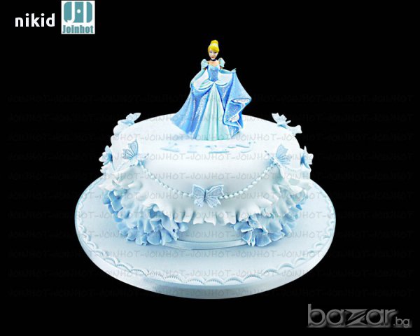 резци къдрици пластмасови 4 части рокля кукла барби орнаменти контури кант борд за торта фондан ук, снимка 2 - Форми - 16403499