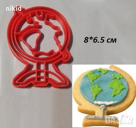 Глобус пластмасов резец форма фондан тесто бисквитки