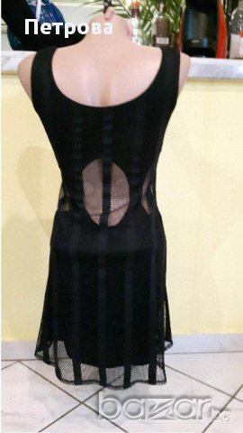Черна секси рокля S/M р-р., снимка 2 - Рокли - 14071279