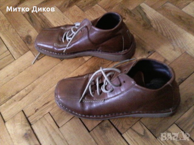 Зимни обувки естествена кожа Bata №39 унисекс, снимка 2 - Дамски боти - 23645422