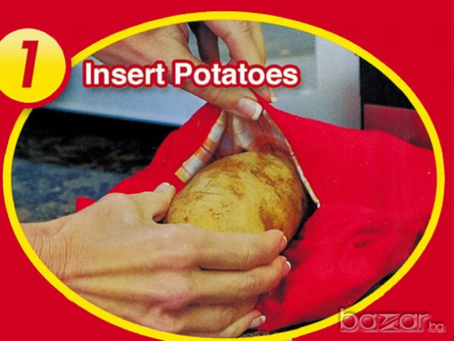 Плик за микровълново печене на картофи с пара , снимка 3 - Уреди за готвене на пара - 21185264