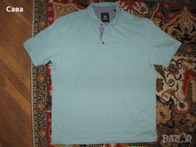 Тениски LERROS   мъжки,2ХЛ и 3ХЛ /светлосиня и сива/, снимка 2 - Блузи - 21621411