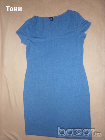 Синя  права рокля H&M basic