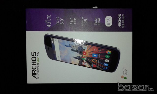 Смартфон ARCHOS 50e Helium 4G, 8GB, 8MPa, 5MPa - нов с гаранция!, снимка 3 - Други - 18110098