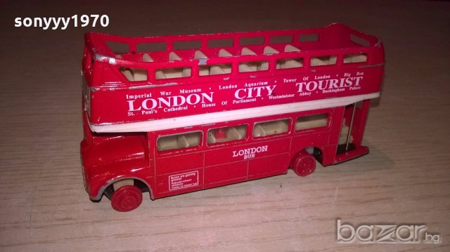 London bus-12х6х4см-метален-внос англия, снимка 5 - Антикварни и старинни предмети - 18541866