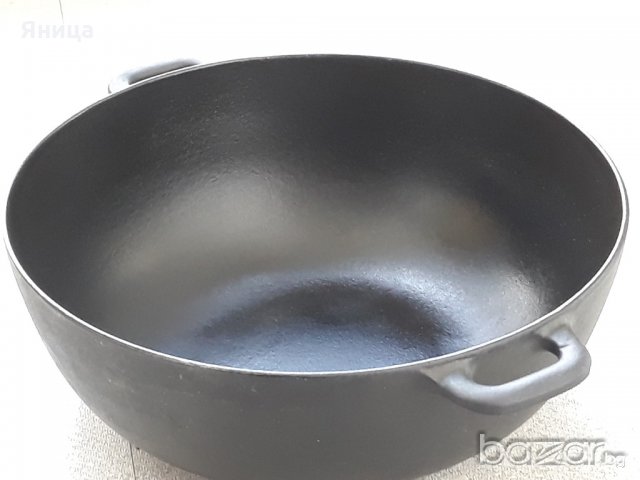 COPCO  от чугун  (wok), снимка 7 - Прибори за хранене, готвене и сервиране - 21364891