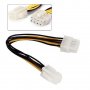 24.Преходен кабел 4 pin to 8pin  Adapter Power Converter Cable for CPU Power Supply. With one ATX 4-, снимка 1 - Кабели и адаптери - 24423830