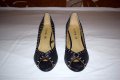TESORI - 100% Оригинални луксозни италиански дамски обувки / ТЕСОРИ / Ток / Блестящи , снимка 7