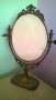 АНТИК-изящно антично огледало-масивно-мед/месинг-внос швеицария, снимка 17