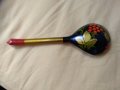 Ръчно рисувана дървена лъжица в стил Хохлома, снимка 5