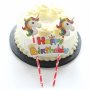 топер сламки с Еднорог Unicorn рожден ден happy birthday украса за торта топер